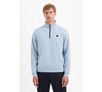 No Excess - Sweater Half Zip Soft Rib Relaxed fit dusty blue - Gr. - XXL
