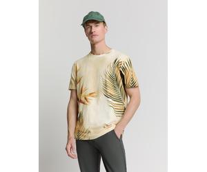 No Excess - T-Shirt Crewneck Allover Printed Slub Garment Dyed sand - Gr. - M