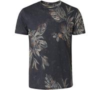 NO EXCESS T-Shirt Crewneck Allover Printed Slub (L)