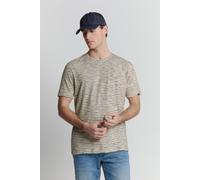 No Excess Regular Fit T-Shirt Rundhals gelb, Meliert