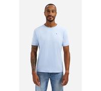 No Excess Regular Fit T-Shirt Rundhals blau, Einfarbig