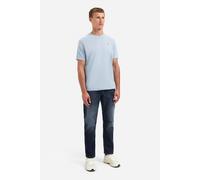 No Excess Regular Fit T-Shirt Rundhals Dusty Blue, Einfarbig