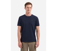 No Excess Regular Fit T-Shirt Rundhals dunkelblau, Einfarbig