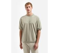 No Excess Relaxed Fit T-Shirt Rundhals taupe, Einfarbig