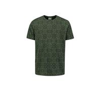 No Excess Regular Fit T-Shirt Rundhals Dark Green, Bedruckt