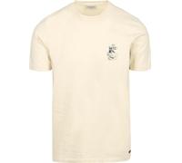 No Excess - T-Shirt Crewneck Slub Placed Prints offwhite - Gr. - XXL