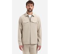 No Excess Travel Regular Fit Hemdjacke stone, Einfarbig