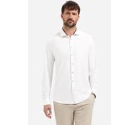 No Excess Travel Regular Fit Jerseyhemd weiss, Einfarbig