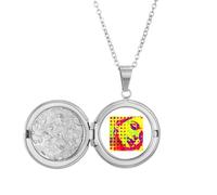 no/no Strabismus Countenance Splendid Lady Medaillon Halskette hält Bild Schmuck Geburtstagsgeschenk