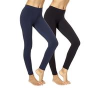 No Nonsense Damen Capri-Leggings aus Baumwolle, verdunkelnd, superweich, Stretch, zum Überziehen, erhältlich in Übergröße