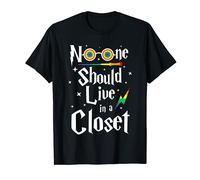 No One Should Live In A Closet LGBTQ Meaningful Novelty Gift T-Shirt