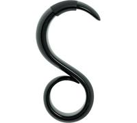 No-Touch-Schlüsselanhänger Alessi StaySafe-GCH04 - Verchromtes Zamak - schwarz