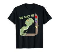 No Way Up T-Rex Dinosaurier Bouldern Klettern T-Shirt