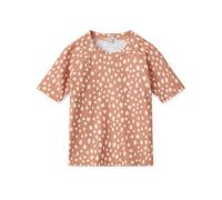 Noah kurzarm Schwimm T-Shirt mit UV-Schutzfaktor 40+ - 80 (1 Jahr) / Leo Spots / Tuscany Rose