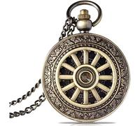 NOALED Taschenuhren, Dampfzubehör, Herren-Taschenuhr, mechanisch, goldenes Gehäuse, römische Ziffern, Vintage