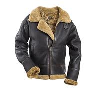 Noble House B-3 Alpha Pilotenjacke Herren Lederjacke Schaffell U.S. Air Corps