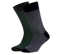 NoblesBox Norwegersocken Herren, Warme Wollsocken aus Lammwolle, Kuschelige Wintersocken für Arbeit & Freizeit, Thermosocken für kalte Tage (Beutel, 2-Paar) 41-44 EU Größe (Asorti-6)