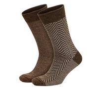 NoblesBox Norwegersocken Herren, Warme Wollsocken aus Lammwolle, Kuschelige Wintersocken für Arbeit & Freizeit, Thermosocken für kalte Tage (Beutel, 2-Paar) 41-44 EU Größe, (Asorti-4)