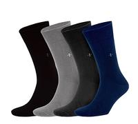 NoblesBox Socken für Damen & Herren, Bambussocken für Alltag & Arbeit, Atmungsaktiv, Geruchsresistent, Weich & Thermoregulierend, Komfortsocken (Box, 4-Paar) 40-45 EU Größe (Mehrfarbig)