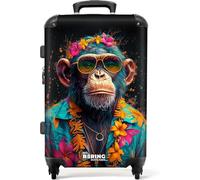 NoBoringSuitcases.com Handgepäck Koffer mit Rollen, Hartschalenkoffer, Trolley mit TSA Schloss - Mittelgroß/Groß/Klein mit Graffiti-Druck