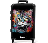 NoBoringSuitcases.com Handgepäck Koffer mit Rollen - Hartschalenkoffer, Trolley Mittelgroß/Groß/Klein, TSA Schloss, Graffiti-Druck