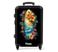 NoBoringSuitcases.com Handgepäck Koffer, Reisekoffer Mit Rollen, Hartschalenkoffer, Trolley, Suitcase, TSA Schloss, Graffiti-Druck - Groß Und Mittelgroß