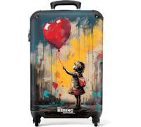 NoBoringSuitcases.com Handgepäck Koffer, Reisekoffer Mit Rollen, Hartschalenkoffer, Trolley, Suitcase, TSA Schloss, Graffiti-Druck - Groß Und Mittelgroß