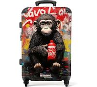 NoBoringSuitcases.com Handgepäck Koffer, Reisekoffer, Reisetasche mit Rollen, Koffer Groß, Hartschalenkoffer, Trolley Handgepäck, Koffer Mittelgroß, Suitcase, TSA Schloss, Koffer Klein, Graffiti-Druck