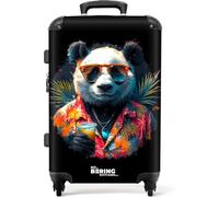 NoBoringSuitcases.com Handgepäck mit Rollen, Koffer Groß, Hartschalenkoffer, Trolley, TSA Schloss, Graffiti-Druck