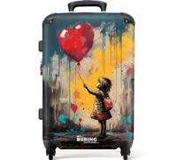 NoBoringSuitcases© Handgepäck Koffer, Reisekoffer, Reisetasche mit Rollen, | Koffer Groß, Hartschalenkoffer, Trolley Handgepäck, Koffer Mittelgroß, Suitcase, TSA Schloss, Koffer Klein, Graffiti-Druck
