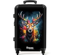 NoBoringSuitcases© Handgepäck Koffer, Reisekoffer, Reisetasche mit Rollen, | Koffer Groß, Hartschalenkoffer, Trolley Handgepäck, Koffer Mittelgroß, Suitcase, TSA Schloss, Koffer Klein, Graffiti-Druck
