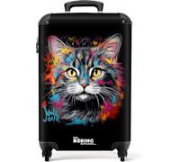 NoBoringSuitcases© Handgepäck Koffer, Reisekoffer, Reisetasche mit Rollen, | Koffer Groß, Hartschalenkoffer, Trolley Handgepäck, Koffer Mittelgroß, Suitcase, TSA Schloss, Koffer Klein, Graffiti-Druck