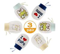 NOCHME Fäustlinge Baby Neugeboren Junge Mädchen 0-3-6-10 Monate,3 Paar Superweiche Verstellbar Baby Anti Kratz Handschuhe, Baby Anti Kratzhandschuhe Kleinkind Schutz Fäustlinge Antikratzhandschuhe