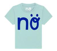 NÖ by LOVE IT GREEN NÖ Baby Shirt "light monstera" ( blau) 56/68
