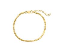 NOELANI Armband 925 Sterling Silber Damen Armschmuck, 16+3 cm, Gold, Kommt in Schmuck Geschenk Box, 2036056