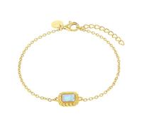 NOELANI Armband Damen, Gold, Blau, 2 mm, Silber 925, gelbvergoldet 2037906