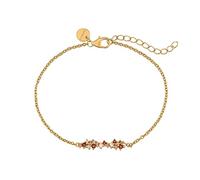 NOELANI Armband 925 Sterling Silber Damen Armschmuck, mit Zirkonia synth., 16+3 cm, Gold, Kommt in Schmuck Geschenk Box, 2034670