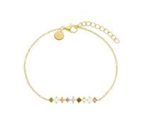 NOELANI Armband 925 Sterling Silber Damen Armschmuck, mit Zirkonia synth., 16+3 cm, Gold, Kommt in Schmuck Geschenk Box, 2036070