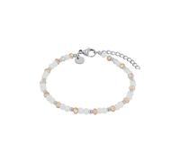 NOELANI Armband Edelstahl Damen Armschmuck, mit Glasperle, 16+3 cm, Silber, Kommt in Schmuck Geschenk Box, 2037920