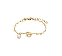 NOELANI Armband Edelstahl Damen Armschmuck, mit Süßwasserzuchtperle, 16+3 cm, Gold, Kommt in Schmuck Geschenk Box, 2036956