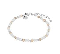 NOELANI Armband Edelstahl Damen Armschmuck, mit Glasperle, 16+3 cm, Silber, Kommt in Schmuck Geschenk Box, 2037920