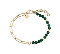 NOELANI Armband Edelstahl Damen Armschmuck, mit Schmuckstein synth., 16+3 cm, Gold, Kommt in Schmuck Geschenk Box, 2034642