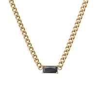 NOELANI Collier Edelstahl Damen Halsschmuck, mit Zirkonia synth., 35+5 cm, Silber, Kommt in Schmuck Geschenk Box, 2034646