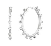 NOELANI Creolen 925 Sterling Silber Damen Ohrschmuck, 2,3 cm, Silber, Kommt in Schmuck Geschenk Box, 2031669