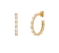 Noelani Creolen aus Silber Gold