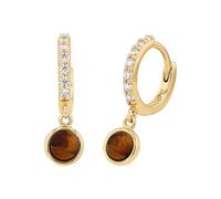 NOELANI Creolen Damen, Braun, onesize 2038803