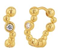 Noelani Creolen für Damen, 925 Sterling Silber, Zirkonia synth., gold Gold