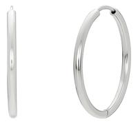 NOELANI Creolen 925 Sterling Silber Damen Ohrschmuck, 2,5 cm, Silber, Kommt in Schmuck Geschenk Box, 2034799