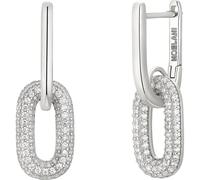 Paar Creolen NOELANI "Brillante, 2034655" Ohrringe Gr. mit Zirkonia, Silber 925 (Sterlingsilber), silberfarben (silberfarben, kristallweiß, kristallweiß) Damen Creolen mit Zirkonia (21254020-0)