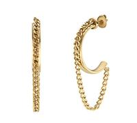 NOELANI Creolen Edelstahl Damen Ohrschmuck, 2,6 cm, Gold, Kommt in Schmuck Geschenk Box, 2033853